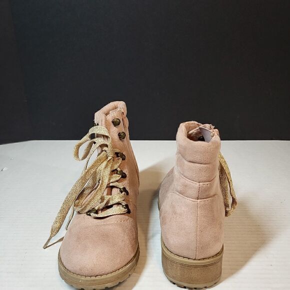 Sarah Jayne Pink Ankle Booties - Picture 6 of 8